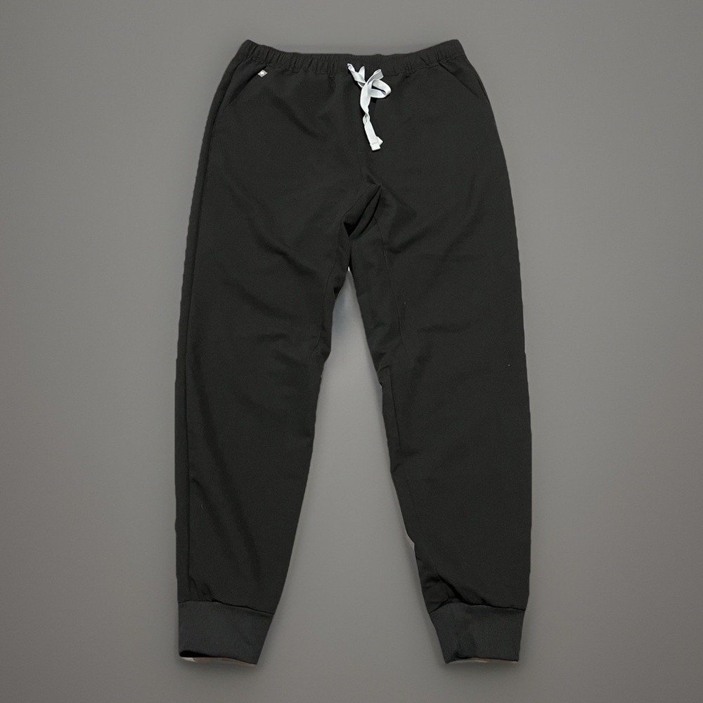 FIGS Technical Collection Mens Black Scrub Lab Jogger Pants Stretch Comfort M